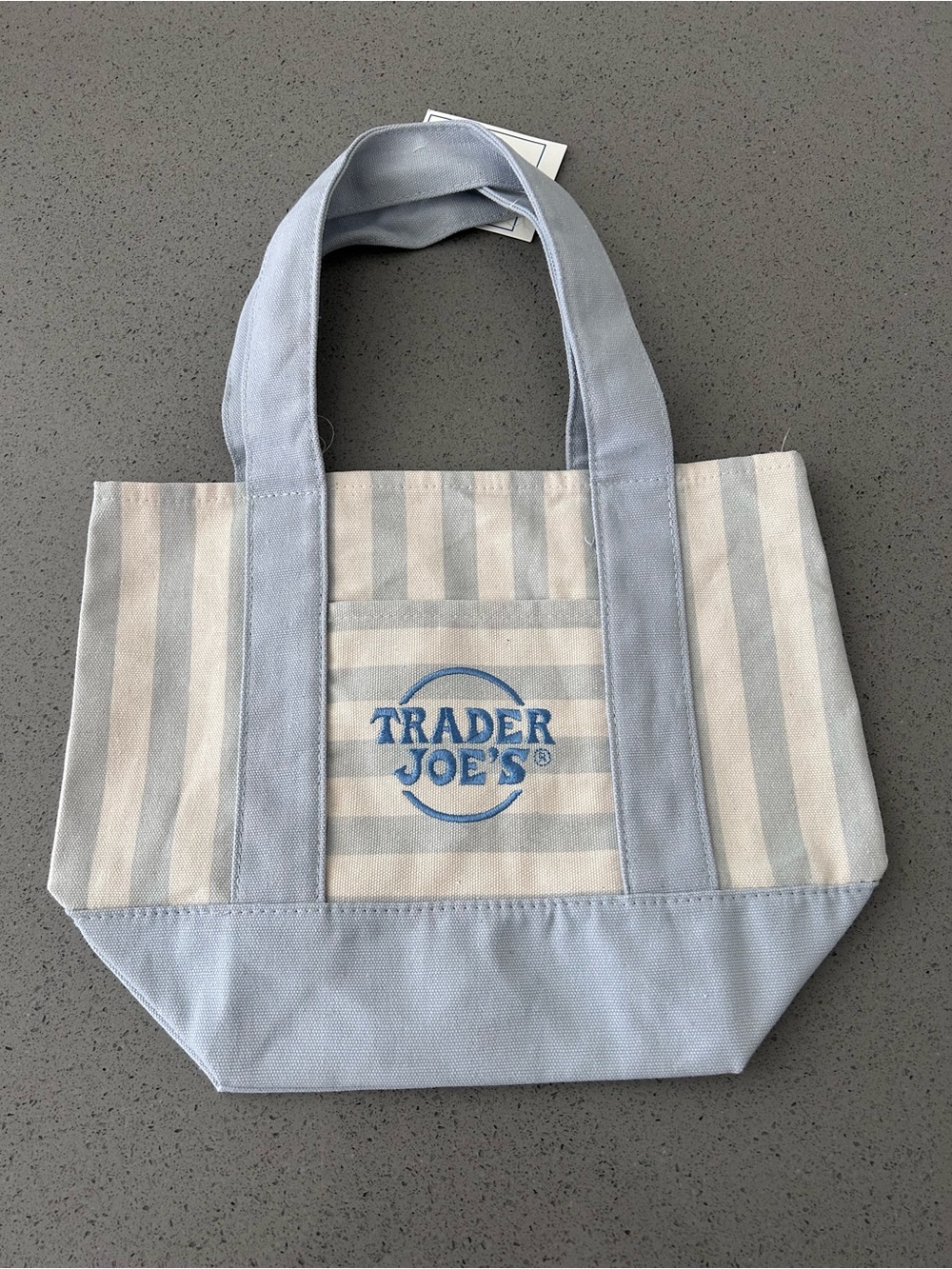 Trader Joe's Pastel Stripe Mini Tote Summer Bundle - Picture 5 of 14